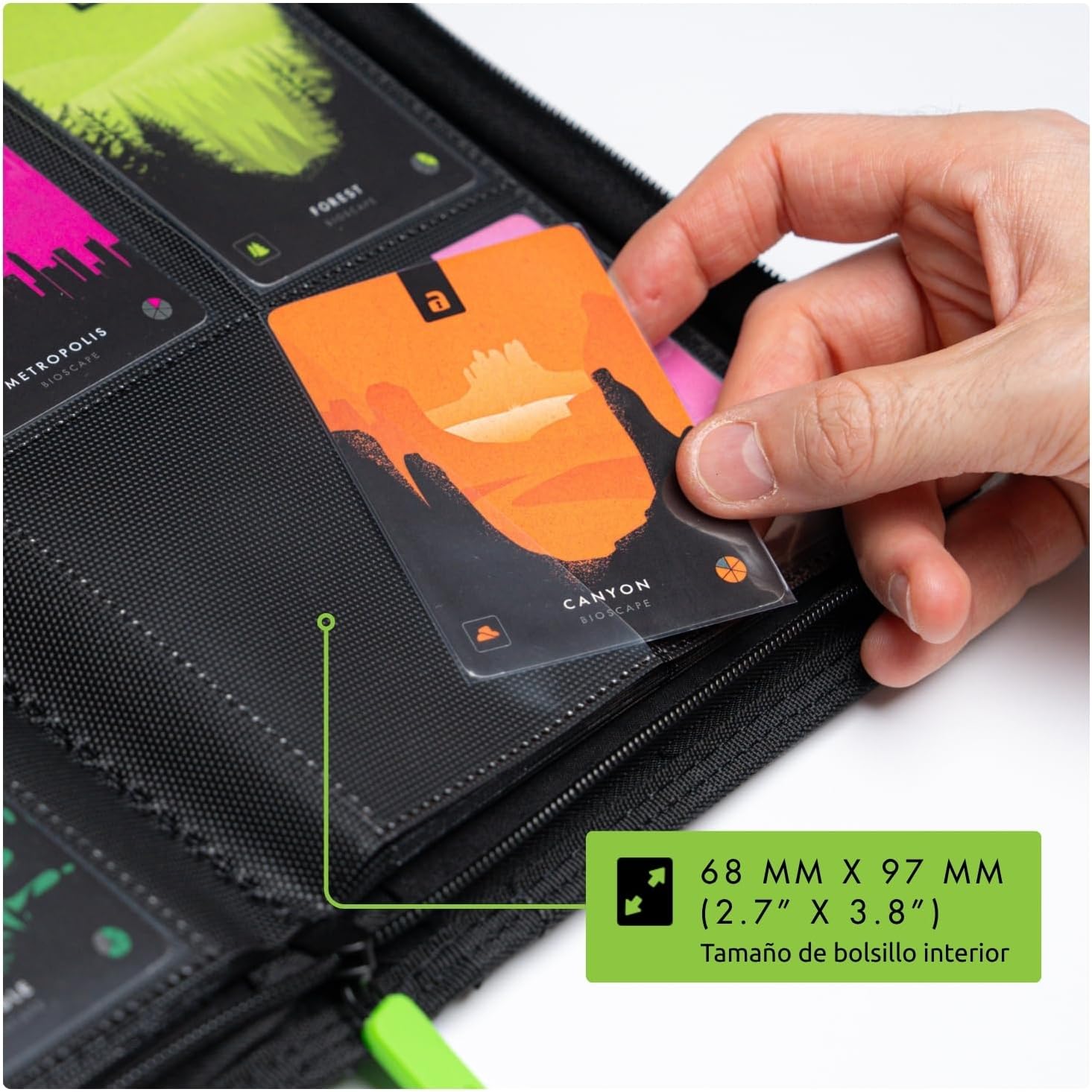 Vault X 4 Pocket Trading Card Binder with Zipper, 160 Cards, Premium Exo-Tec Album Material, 20 Side Loading Sheets, Collectible Games Folder, TCG (Black)